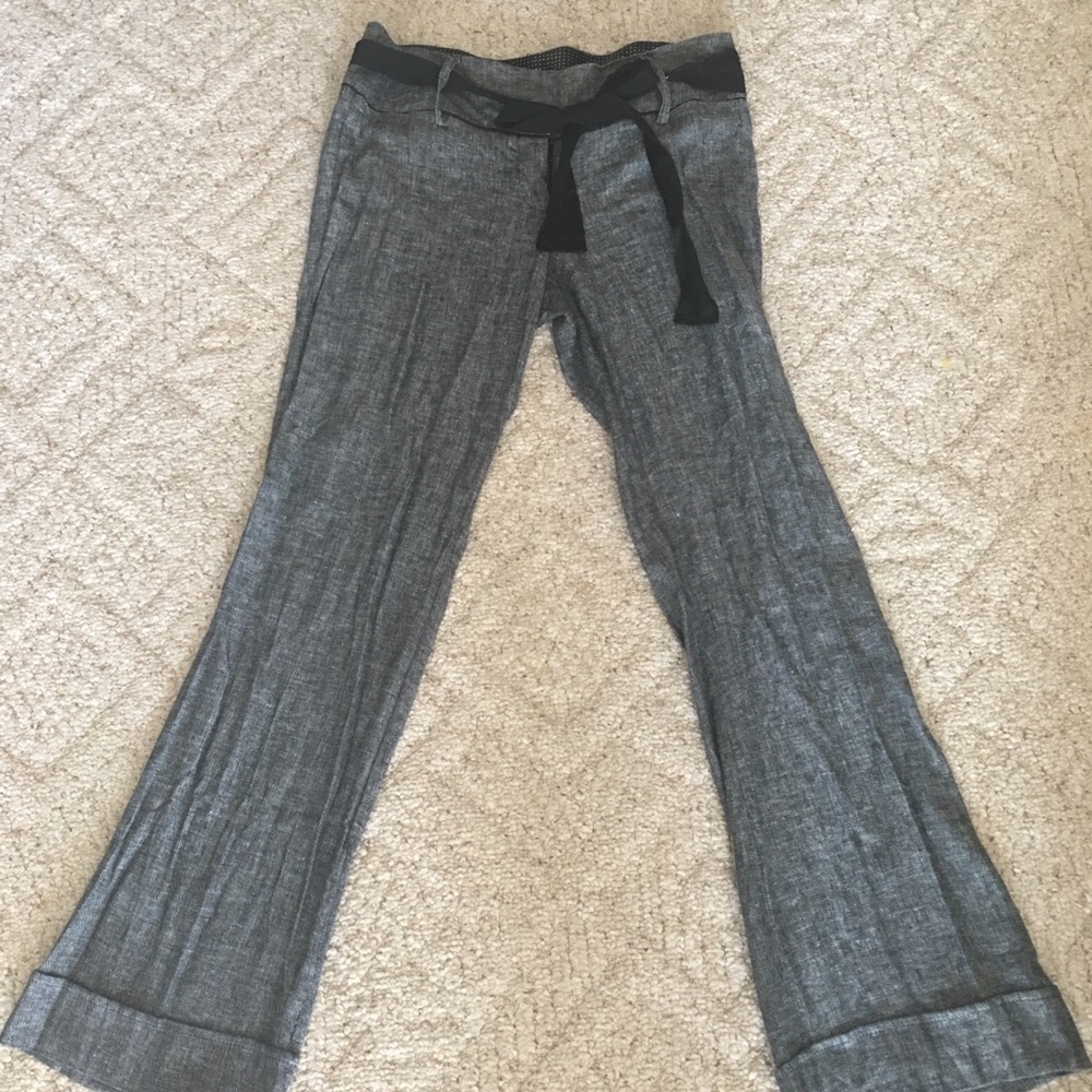 Work slacks with ribbon belt. Size 7/8.